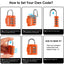 SharkByte Luggage Locks – 3-Dial Weatherproof Combination Padlock for Suitcases, Travel Bags, Gym Lockers & Outdoor Use (1 / 2 / 3 / 4 Pack)