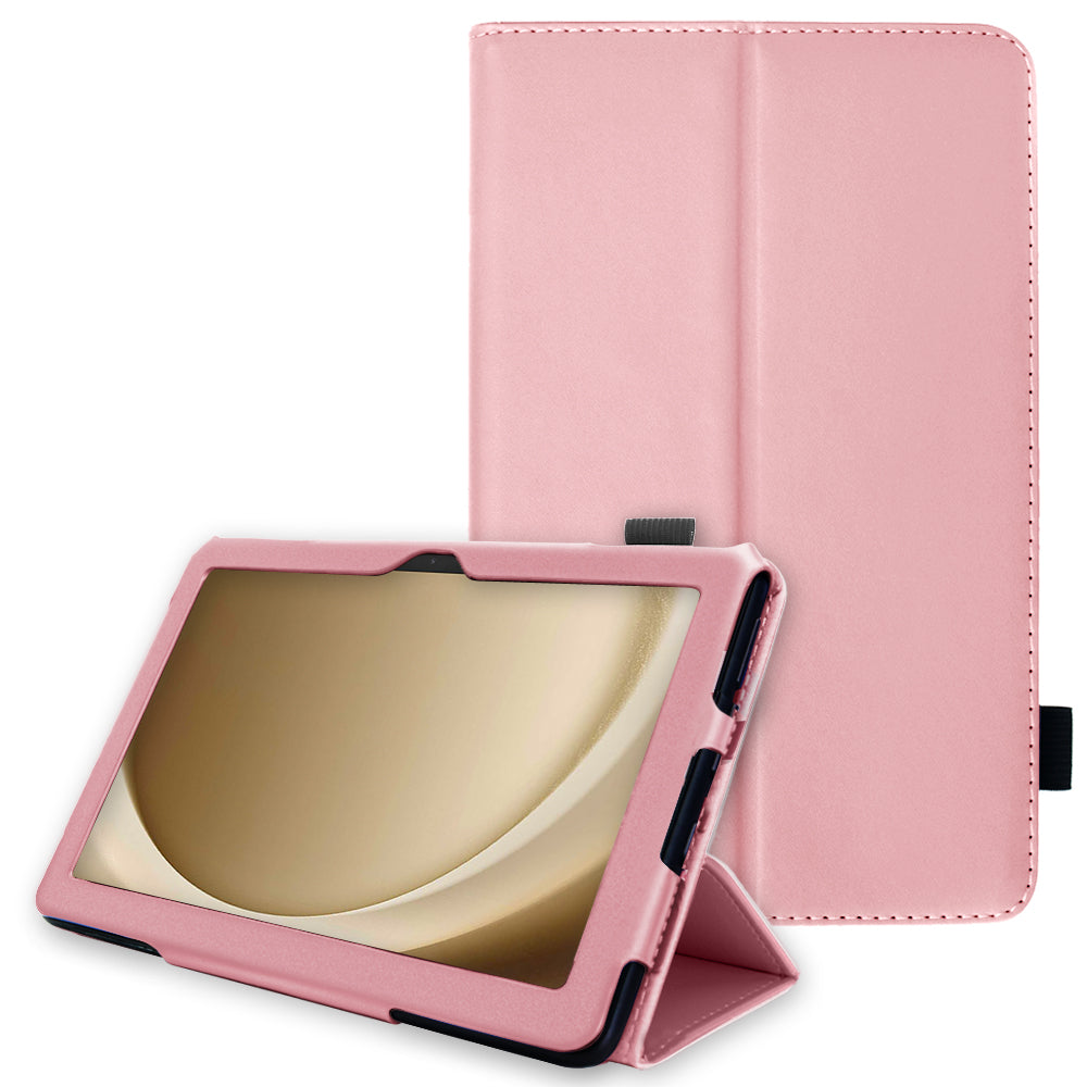 TECHGEAR Folio Case for Samsung Galaxy Tab A11+ & A9+ 11" (SM-X230/X236/X210/X215) – Leather Stand Cover with Hand Strap & Auto Sleep/Wake