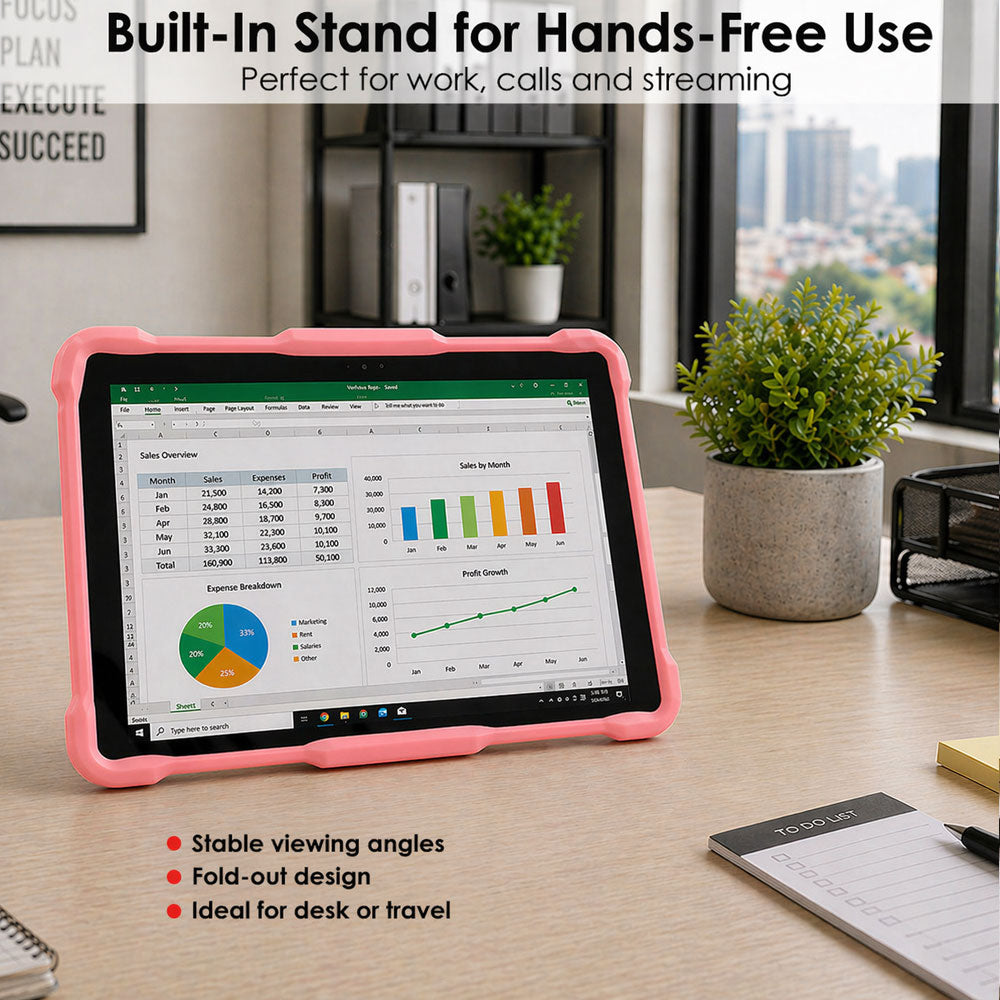 TECHGEAR Universal Tablet Case 10 Inch (9.7–11") - Rugged Bumper Case with Stand, Adjustable Fit Shockproof Protective Cover for iPad, Samsung, Lenovo, Android Tablets