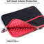 TECHGEAR Tablet Sleeve Case 7–13 Inch - Shockproof Neoprene Pouch with Bubble Protection, Zip Pocket, Slim Protective iPad Samsung Tablet Laptop Sleeve