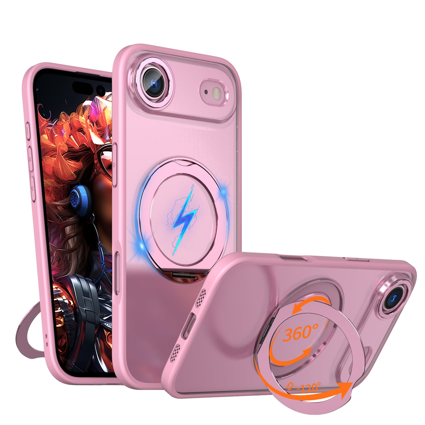 [Magnetic Ring Kickstand] For Apple iPhone Air, Slim, Tough Shockproof Armour, MagSafe Compatible Case with Stand