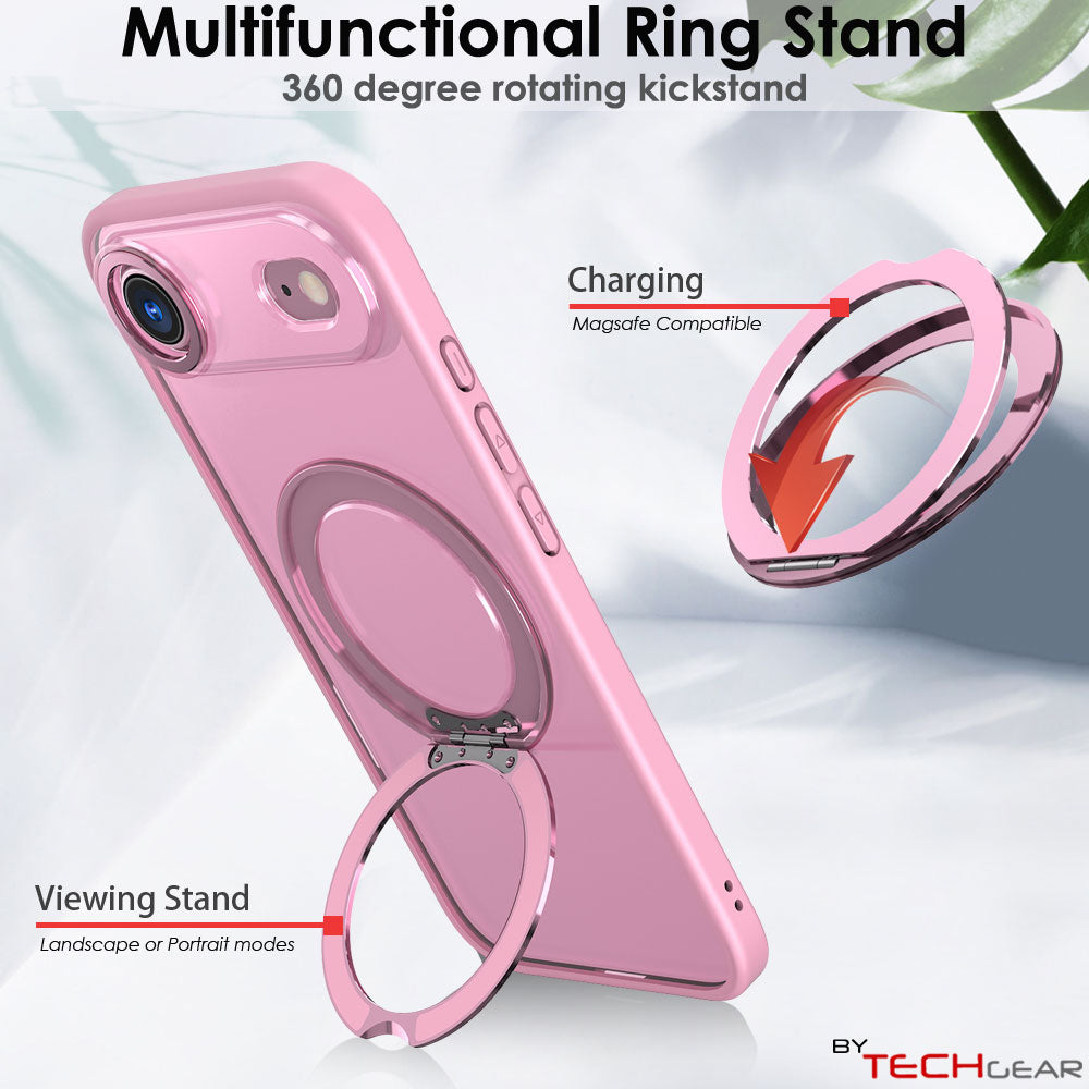 [Magnetic Ring Kickstand] For Apple iPhone Air, Slim, Tough Shockproof Armour, MagSafe Compatible Case with Stand