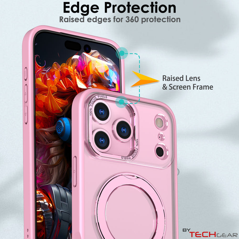 [Magnetic Ring Kickstand] For Apple iPhone 17 Pro Max, Slim, Tough Shockproof Armour, MagSafe Compatible Case with Stand