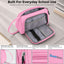 SharkByte Large Pencil Case Organiser - Big Capacity Stationery Storage Pouch with Compartments for School, College, Study, Office, Travel & Everyday Organisation