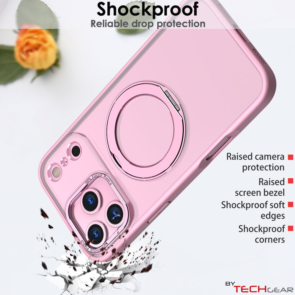 [Magnetic Ring Kickstand] For Apple iPhone 17 Pro Max, Slim, Tough Shockproof Armour, MagSafe Compatible Case with Stand