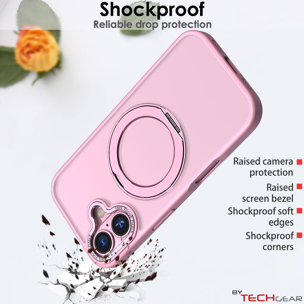[Magnetic Ring Kickstand] For Apple iPhone 17, Slim, Tough Shockproof Armour, MagSafe Compatible Case with Stand