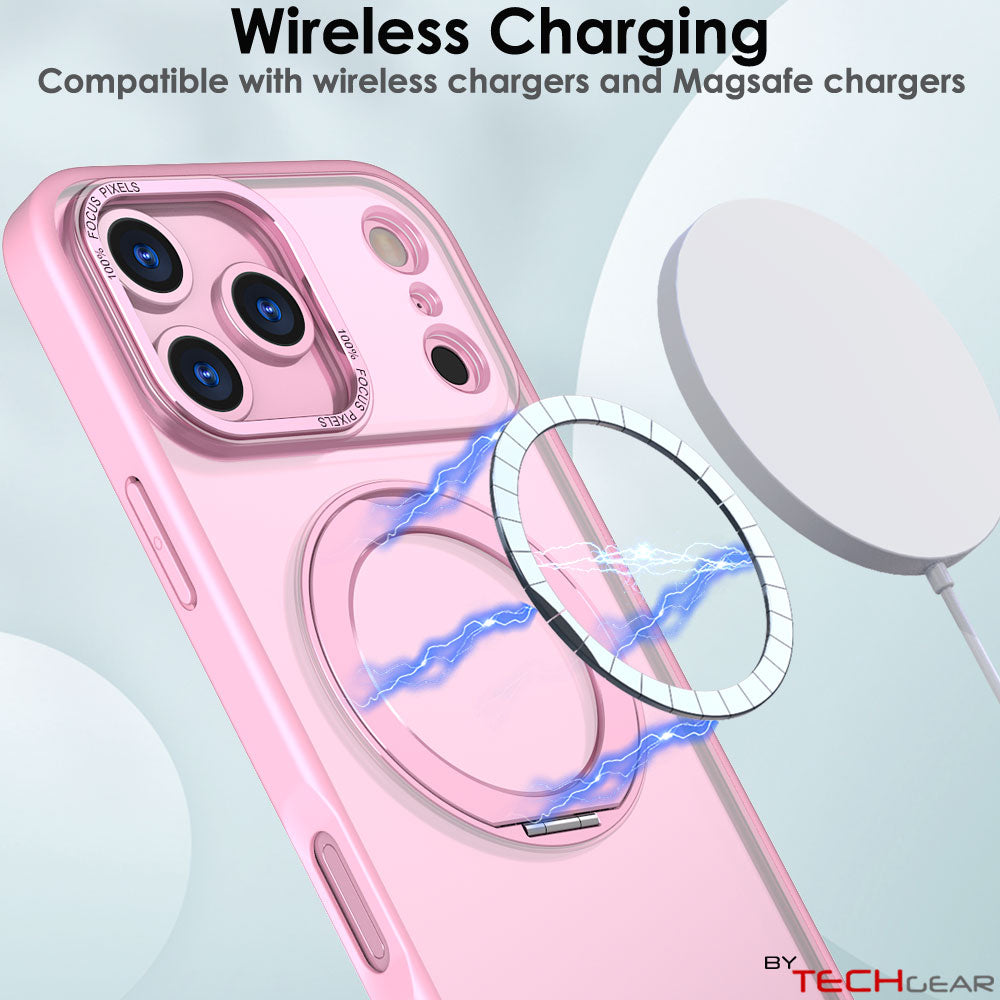 [Magnetic Ring Kickstand] For Apple iPhone 17 Pro Max, Slim, Tough Shockproof Armour, MagSafe Compatible Case with Stand