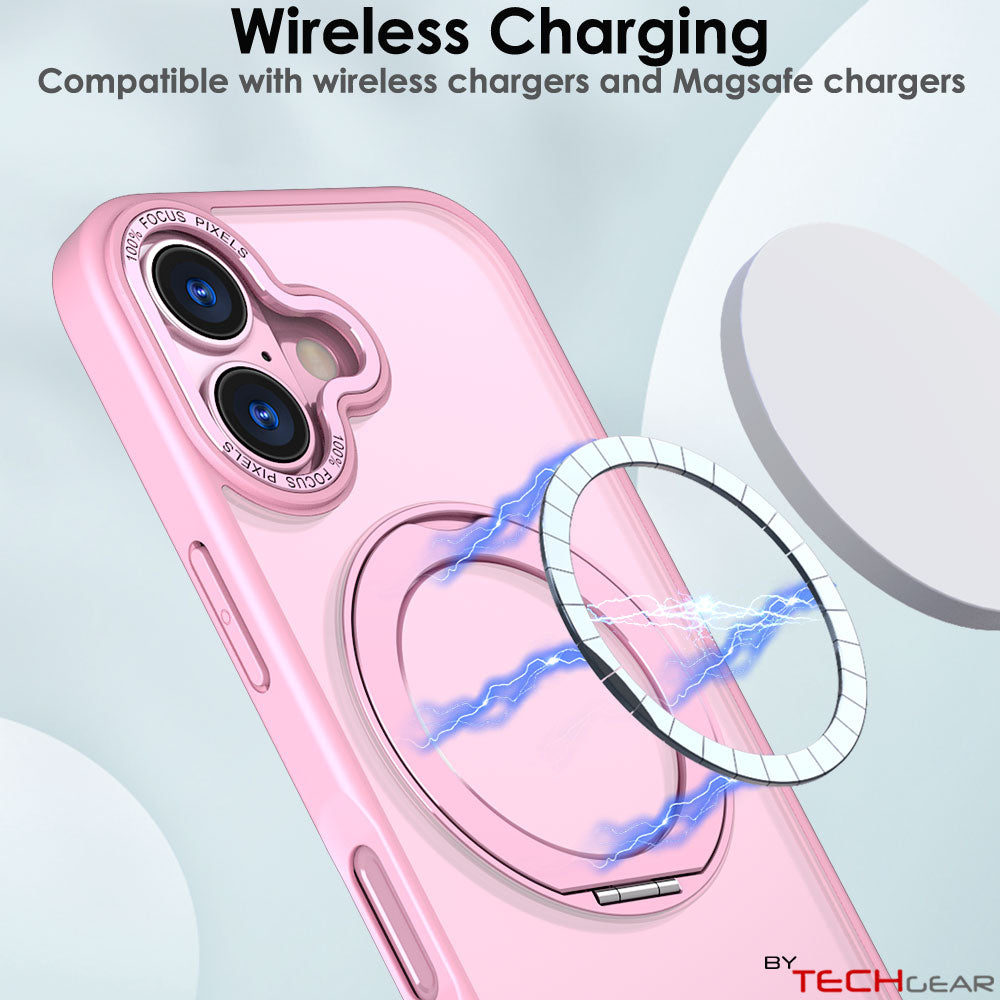 [Magnetic Ring Kickstand] For Apple iPhone 17, Slim, Tough Shockproof Armour, MagSafe Compatible Case with Stand