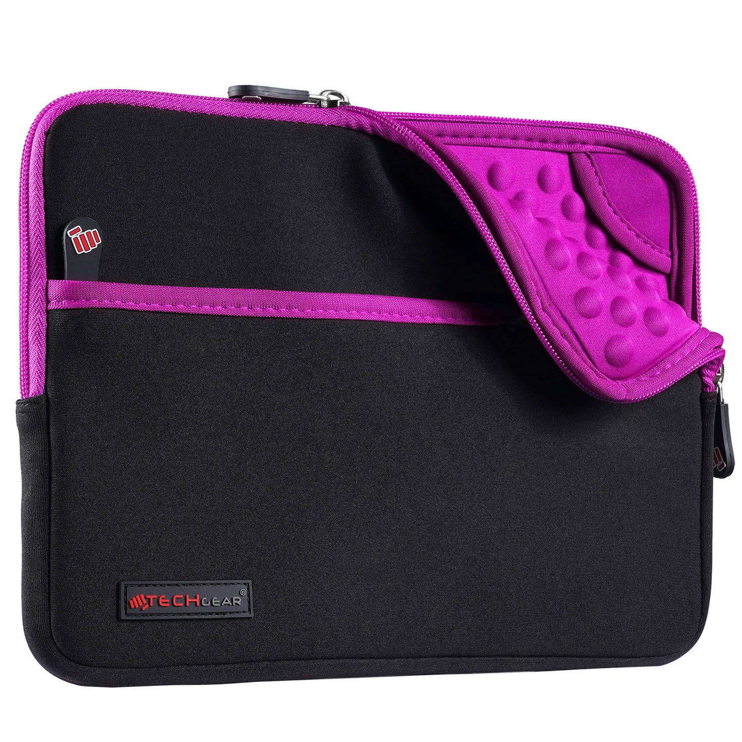 TECHGEAR Tablet Sleeve Case 7–13 Inch - Shockproof Neoprene Pouch with Bubble Protection, Zip Pocket, Slim Protective iPad Samsung Tablet Laptop Sleeve