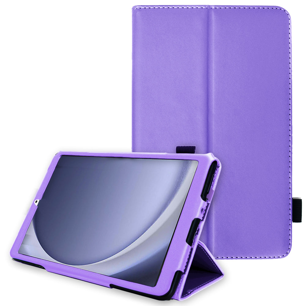 TECHGEAR Folio Case for Samsung Galaxy Tab A11+ & A9+ 11" (SM-X230/X236/X210/X215) – Leather Stand Cover with Hand Strap & Auto Sleep/Wake