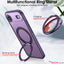 [Magnetic Ring Kickstand] For Apple iPhone Air, Slim, Tough Shockproof Armour, MagSafe Compatible Case with Stand