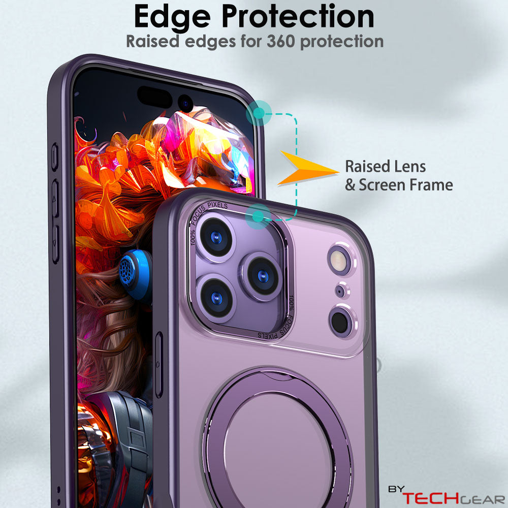 [Magnetic Ring Kickstand] For Apple iPhone 17 Pro Max, Slim, Tough Shockproof Armour, MagSafe Compatible Case with Stand