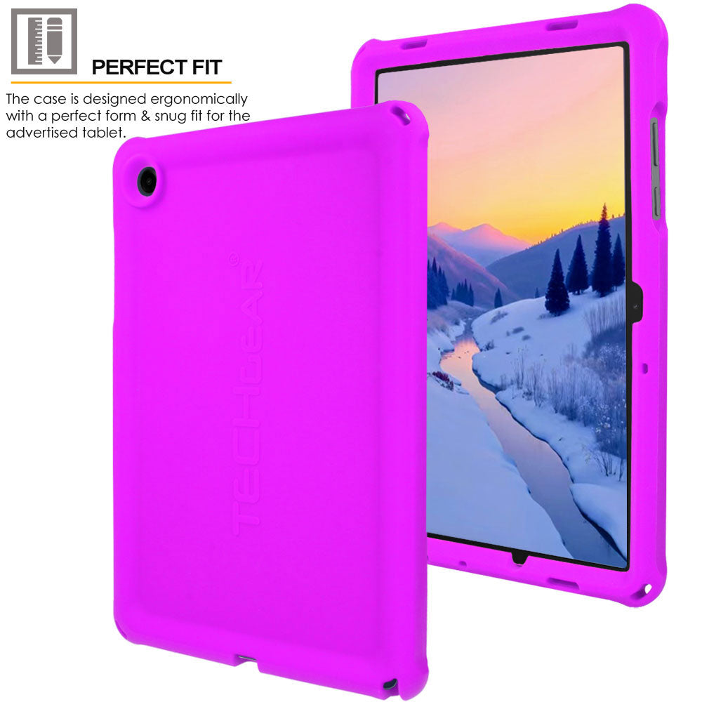 TECHGEAR Bumper Case for Samsung Galaxy Tab A11+ / A11 Plus & Tab A9+ / A9 Plus 11" – Kids Shockproof Silicone Case with Screen Protector (SM-X230 / SM-X236 / SM-X210 / SM-X215 / SM-X216)