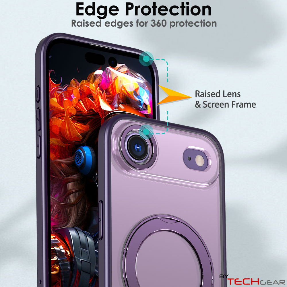 [Magnetic Ring Kickstand] For Apple iPhone Air, Slim, Tough Shockproof Armour, MagSafe Compatible Case with Stand