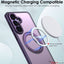 TECHGEAR Magnetic Stand Case for Samsung Galaxy S26 Plus - Shockproof Hybrid Cover with 360° Ring Holder, Hard Back & Wireless Charging Compatible