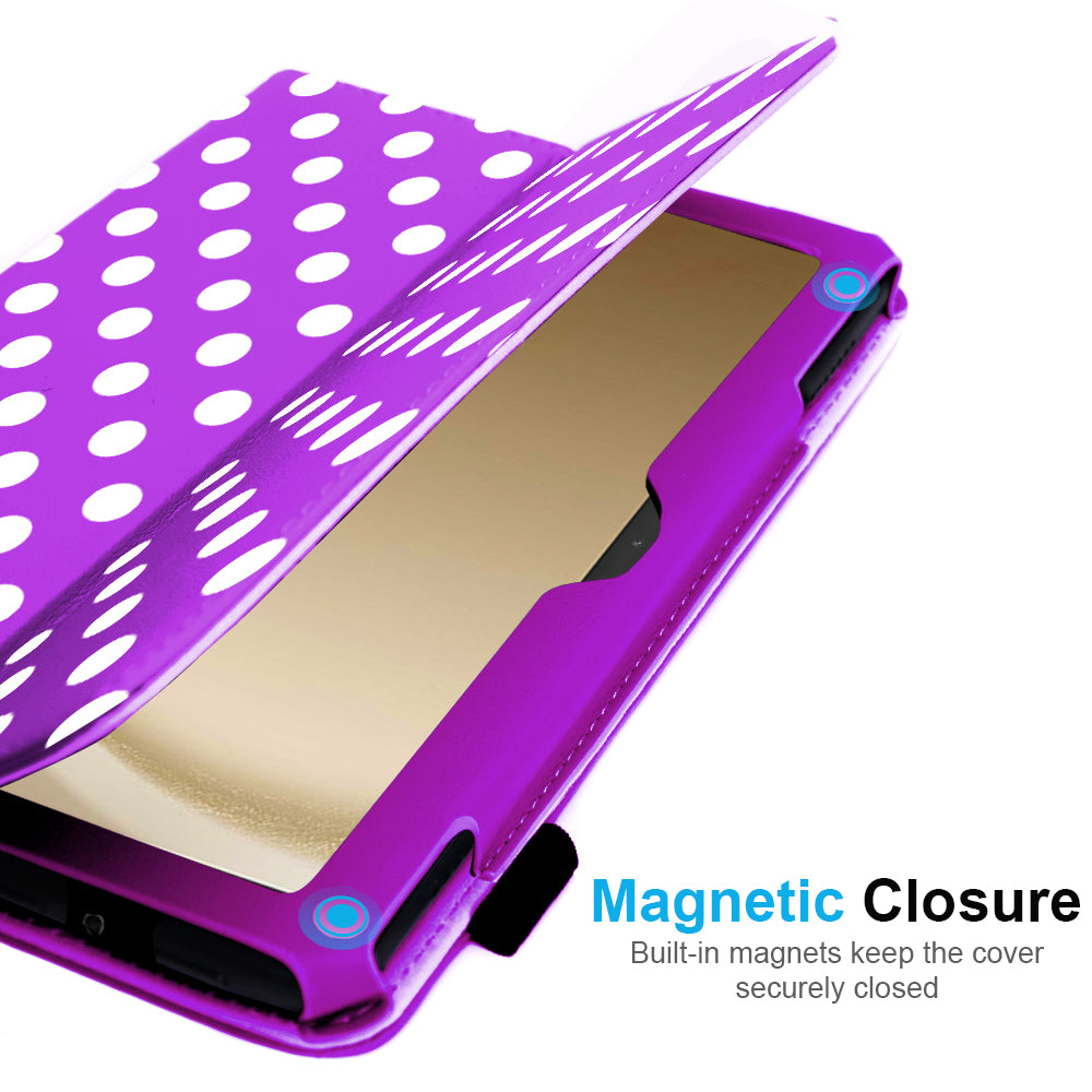 TECHGEAR Folio Case for Samsung Galaxy Tab A11+ & A9+ 11" (SM-X230/X236/X210/X215) – Leather Stand Cover with Hand Strap & Auto Sleep/Wake