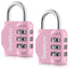 SharkByte Luggage Locks – 3-Dial Weatherproof Combination Padlock for Suitcases, Travel Bags, Gym Lockers & Outdoor Use (1 / 2 / 3 / 4 Pack)