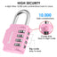 SharkByte Heavy Duty 4-Dial Combination Padlock – Weatherproof Outdoor Lock for Gym, School, Shed, Storage, Cabinet & Toolbox (1 / 2 / 3 / 4 Pack)
