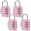 SharkByte Luggage Locks – 3-Dial Weatherproof Combination Padlock for Suitcases, Travel Bags, Gym Lockers & Outdoor Use (1 / 2 / 3 / 4 Pack)