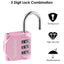 SharkByte Luggage Locks – 3-Dial Weatherproof Combination Padlock for Suitcases, Travel Bags, Gym Lockers & Outdoor Use (1 / 2 / 3 / 4 Pack)