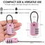 SharkByte TSA Suitcase Locks – 3-Dial Combination Cable Wire Travel Padlock for Luggage, Suitcases, Backpacks, Gym Lockers & Travel Bags (1 / 2 / 3 / 4 Pack)