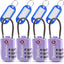 SharkByte TSA Suitcase Locks – 3-Dial Combination Cable Wire Travel Padlock for Luggage, Suitcases, Backpacks, Gym Lockers & Travel Bags (1 / 2 / 3 / 4 Pack)