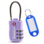 SharkByte TSA Suitcase Locks – 3-Dial Combination Cable Wire Travel Padlock for Luggage, Suitcases, Backpacks, Gym Lockers & Travel Bags (1 / 2 / 3 / 4 Pack)
