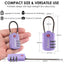 SharkByte TSA Suitcase Locks – 3-Dial Combination Cable Wire Travel Padlock for Luggage, Suitcases, Backpacks, Gym Lockers & Travel Bags (1 / 2 / 3 / 4 Pack)