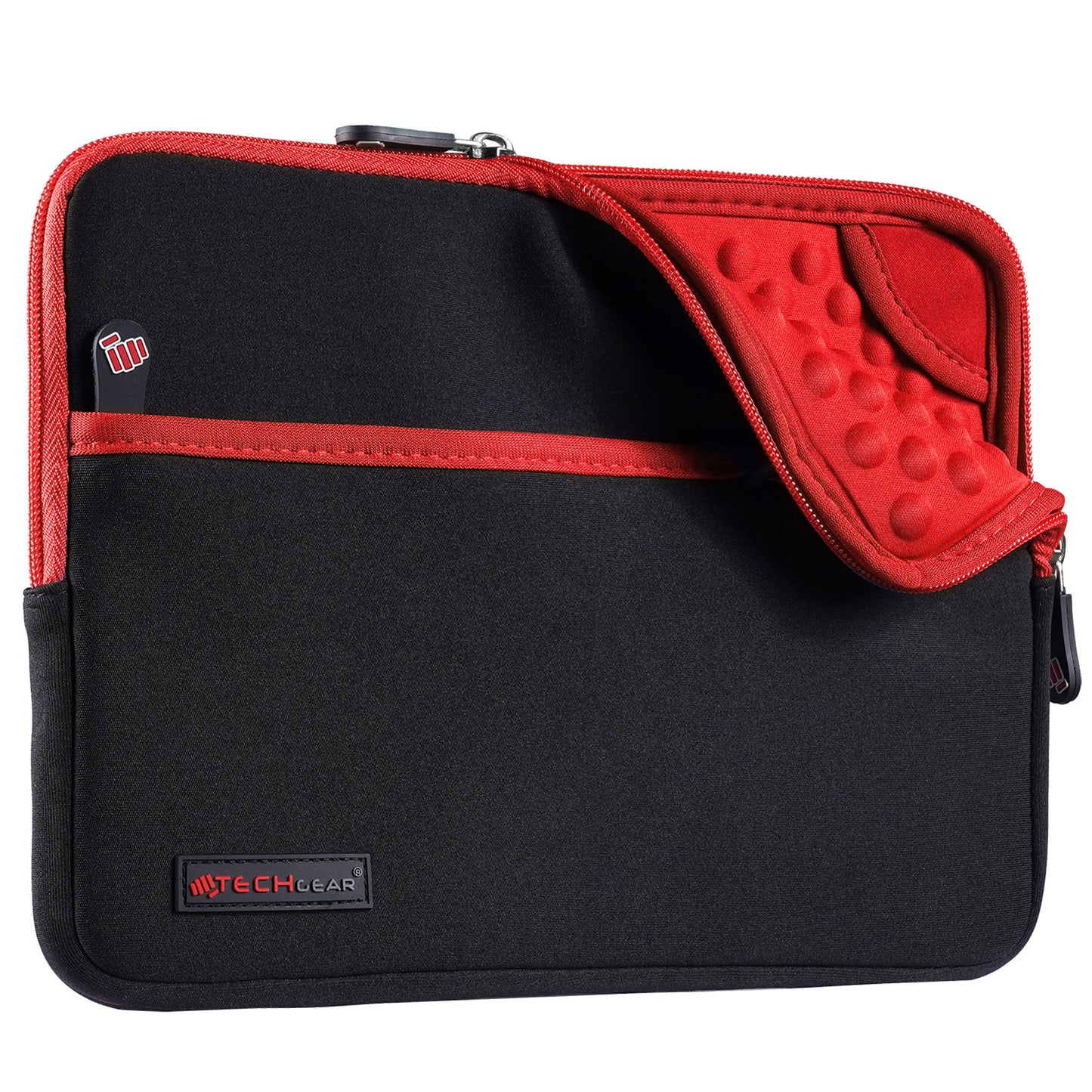 TECHGEAR Tablet Sleeve Case 7–13 Inch - Shockproof Neoprene Pouch with Bubble Protection, Zip Pocket, Slim Protective iPad Samsung Tablet Laptop Sleeve