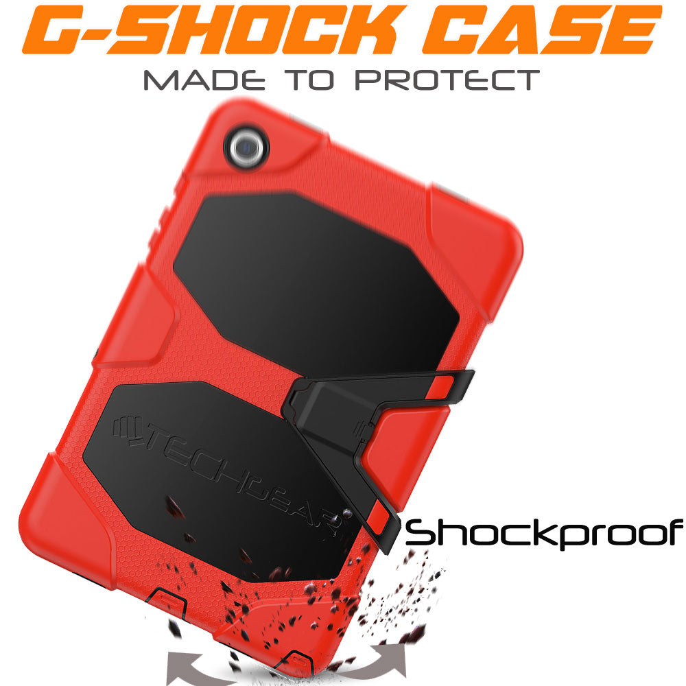 TECHGEAR G-SHOCK Case for Samsung Galaxy Tab A11+ / A11 Plus 11" (SM-X230 / SM-X236) Shockproof Kids, Schools & Work Protective Armour Full-Body Protection with Screen Guard & Kickstand