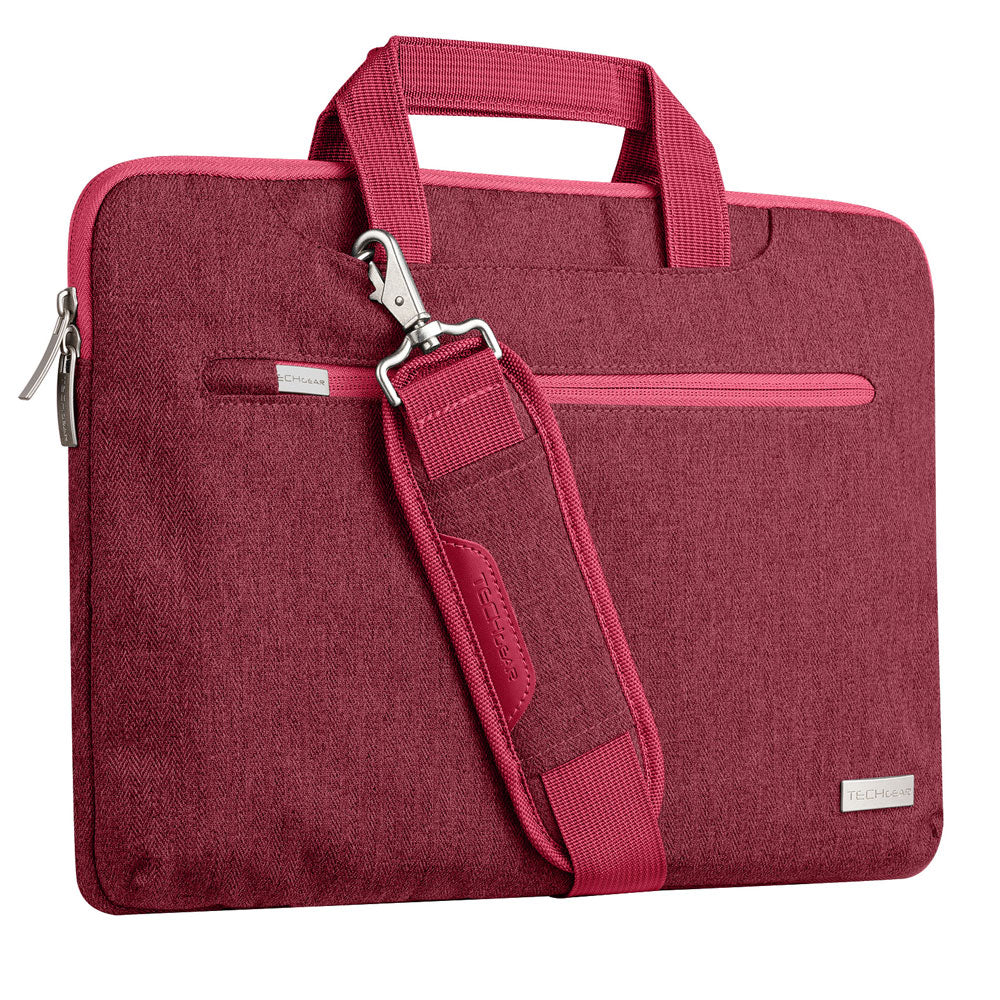 TECHGEAR UrbanDash Laptop Case – 4-in-1 Portable Laptop Sleeve with Strap, Handles & Trolley Belt, Shockproof Carry Case (Available in 5 Colours, and Sizes 11–15.6”)