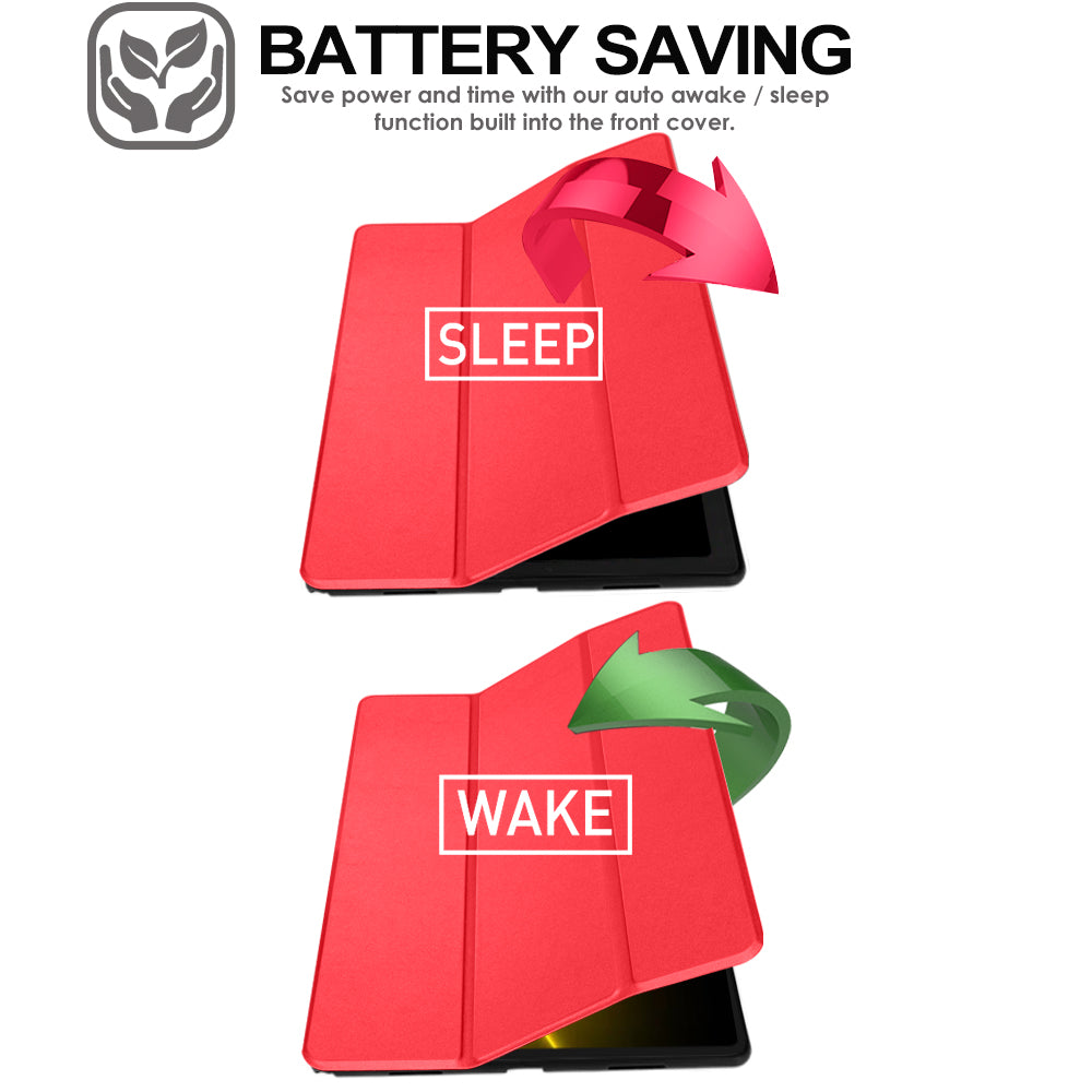 TECHGEAR Smart Case for Samsung Galaxy Tab S10 Lite / S10 FE / S9 FE 10.9" (SM-X400, X406, X520, X526, X510, X516) – Slim Stand Cover with Auto Sleep/Wake & S-Pen Holder