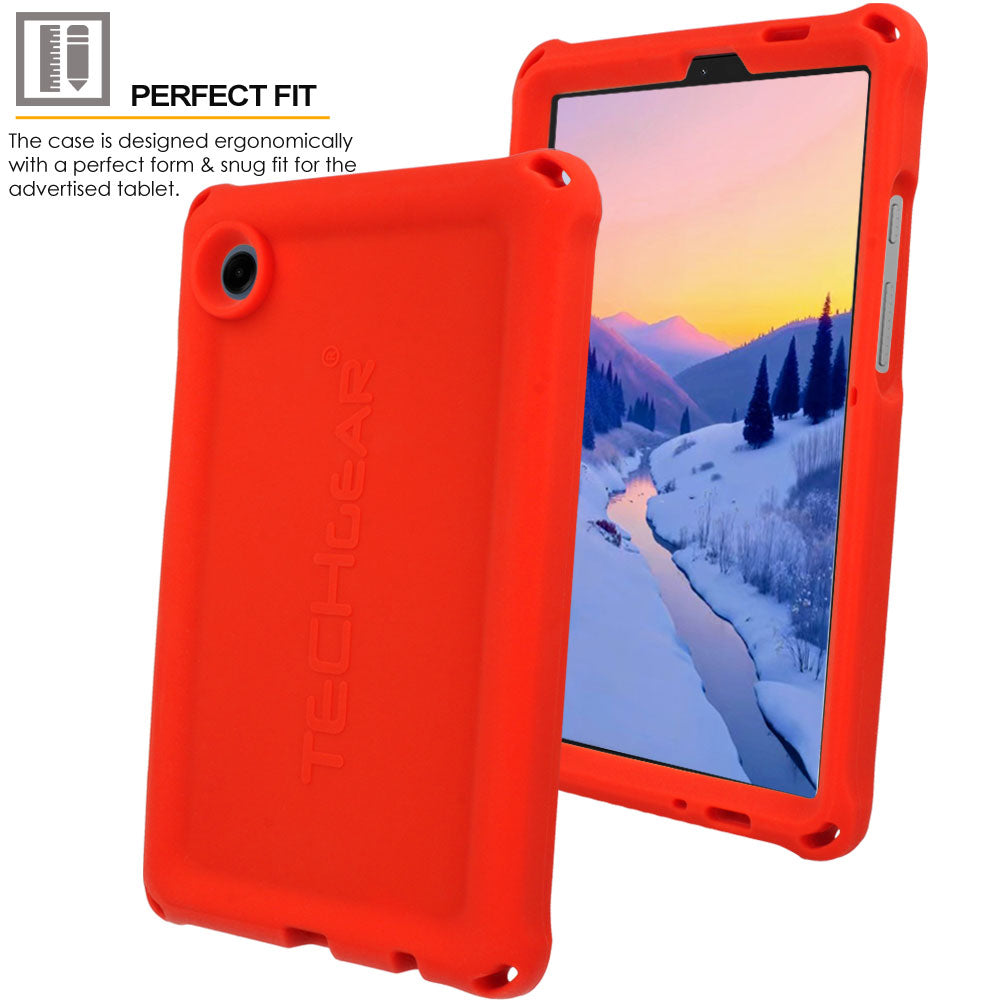 TECHGEAR Bumper Case for Samsung Galaxy Tab A11 8.7" & Tab A9 8.7" - Shockproof Soft Easy Grip Rugged Silicone Case (SM-X130 / SM-X135 / SM-X110 / SM-X115)