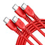 60W Strong Braided USB-C to USB-C Charging Cable