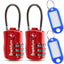 SharkByte TSA Suitcase Locks – 3-Dial Combination Cable Wire Travel Padlock for Luggage, Suitcases, Backpacks, Gym Lockers & Travel Bags (1 / 2 / 3 / 4 Pack)