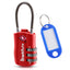 SharkByte TSA Suitcase Locks – 3-Dial Combination Cable Wire Travel Padlock for Luggage, Suitcases, Backpacks, Gym Lockers & Travel Bags (1 / 2 / 3 / 4 Pack)