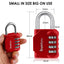 SharkByte Heavy Duty 4-Dial Combination Padlock – Weatherproof Outdoor Lock for Gym, School, Shed, Storage, Cabinet & Toolbox (1 / 2 / 3 / 4 Pack)