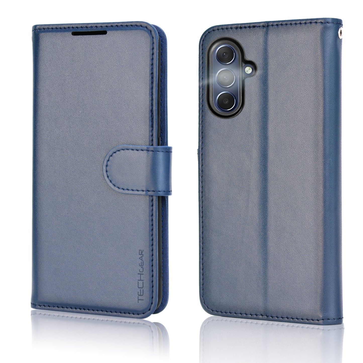 [Wallet Case] Protective Cover with Cash & RFID Blocking Card Holder, Stand and Wrist Strap For Samsung Galaxy A17 5G / A17 4G