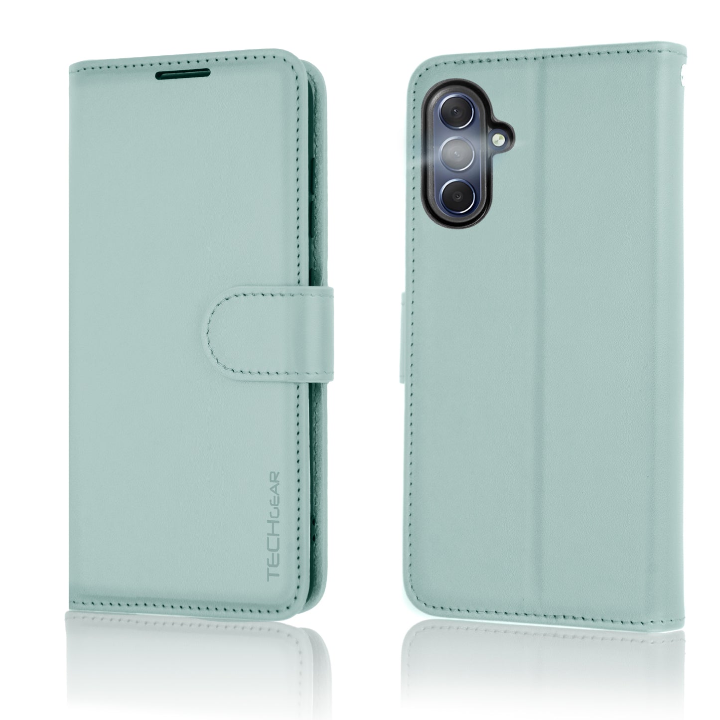 [Wallet Case] Protective Cover with Cash & RFID Blocking Card Holder, Stand and Wrist Strap For Samsung Galaxy A17 5G / A17 4G