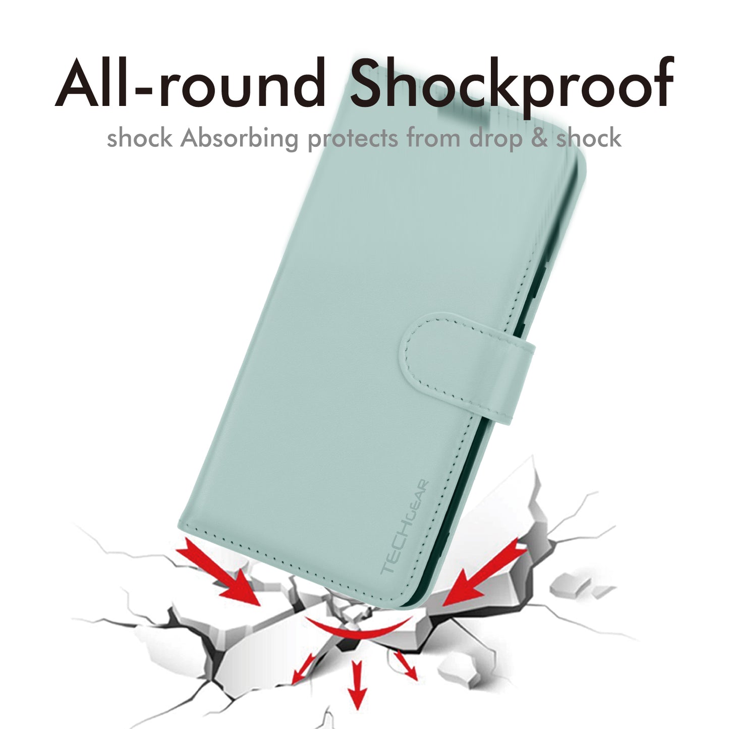 [Wallet Case] Protective Cover with Cash & RFID Blocking Card Holder, Stand and Wrist Strap For Samsung Galaxy A17 5G / A17 4G