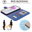 TECHGEAR RFID Wallet Case for Samsung Galaxy A57 5G / A57 4G – Premium PU Leather Flip Cover with Card Slots, Clear ID Window, Kickstand & Wrist Strap