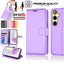 TECHGEAR RFID Wallet Case for Samsung Galaxy A57 5G / A57 4G – Premium PU Leather Flip Cover with Card Slots, Clear ID Window, Kickstand & Wrist Strap