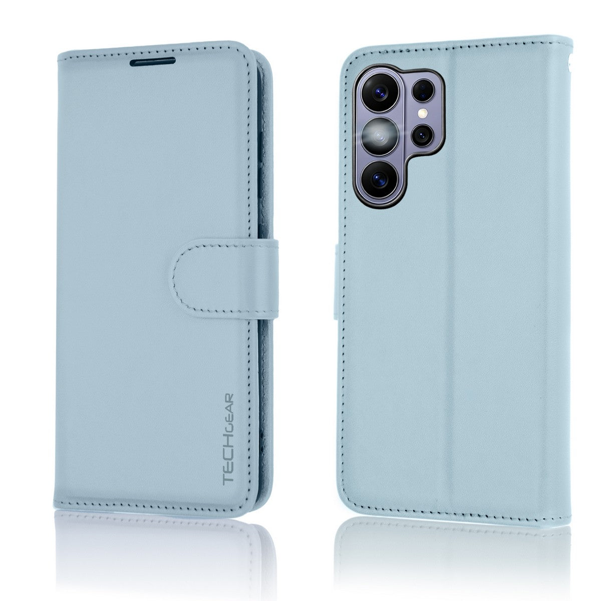 TECHGEAR RFID Wallet Case for Samsung Galaxy S26 Ultra 5G – Premium PU Leather Flip Cover with Card Slots, Clear ID Window, Kickstand & Wrist Strap