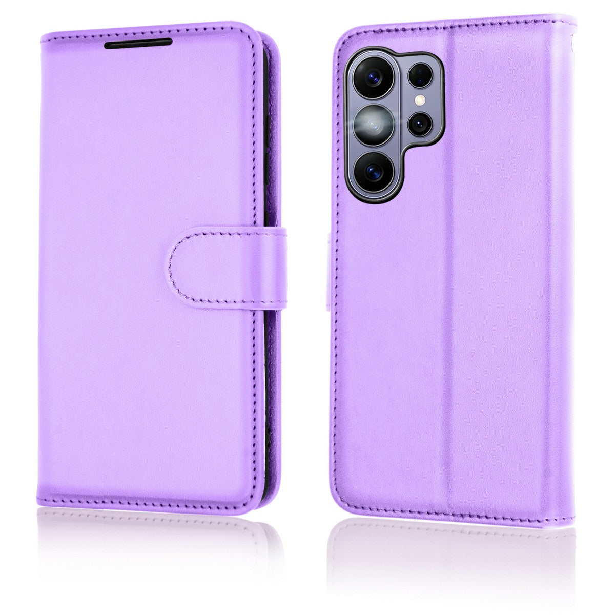 TECHGEAR RFID Wallet Case for Samsung Galaxy S26 Ultra 5G – Premium PU Leather Flip Cover with Card Slots, Clear ID Window, Kickstand & Wrist Strap