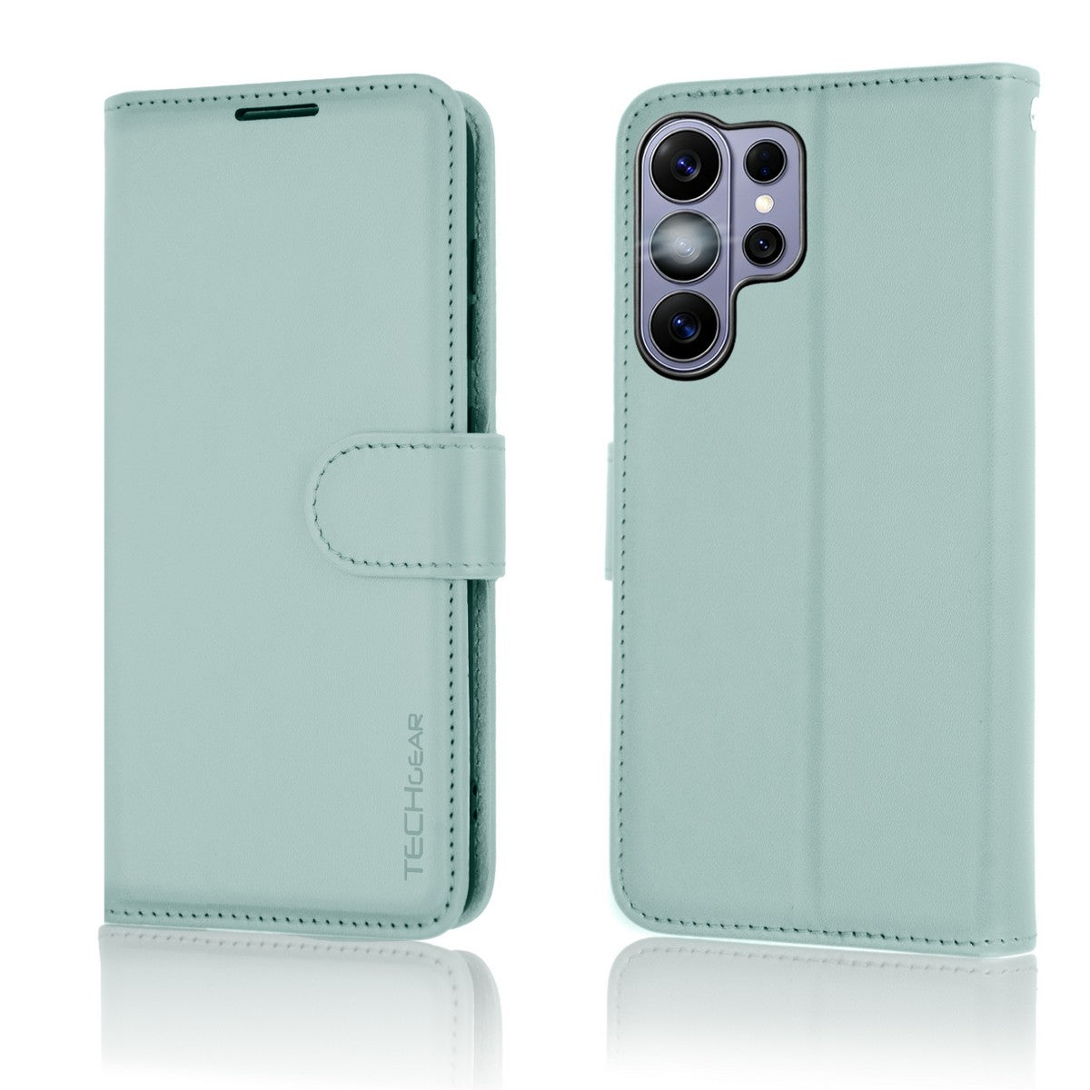 TECHGEAR RFID Wallet Case for Samsung Galaxy S26 Ultra 5G – Premium PU Leather Flip Cover with Card Slots, Clear ID Window, Kickstand & Wrist Strap