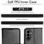 TECHGEAR RFID Wallet Case for Samsung Galaxy S26 Plus 5G (S26+) – Premium PU Leather Flip Cover with Card Slots, Clear ID Window, Kickstand & Wrist Strap
