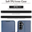 TECHGEAR RFID Wallet Case for Samsung Galaxy S26 Plus 5G (S26+) – Premium PU Leather Flip Cover with Card Slots, Clear ID Window, Kickstand & Wrist Strap