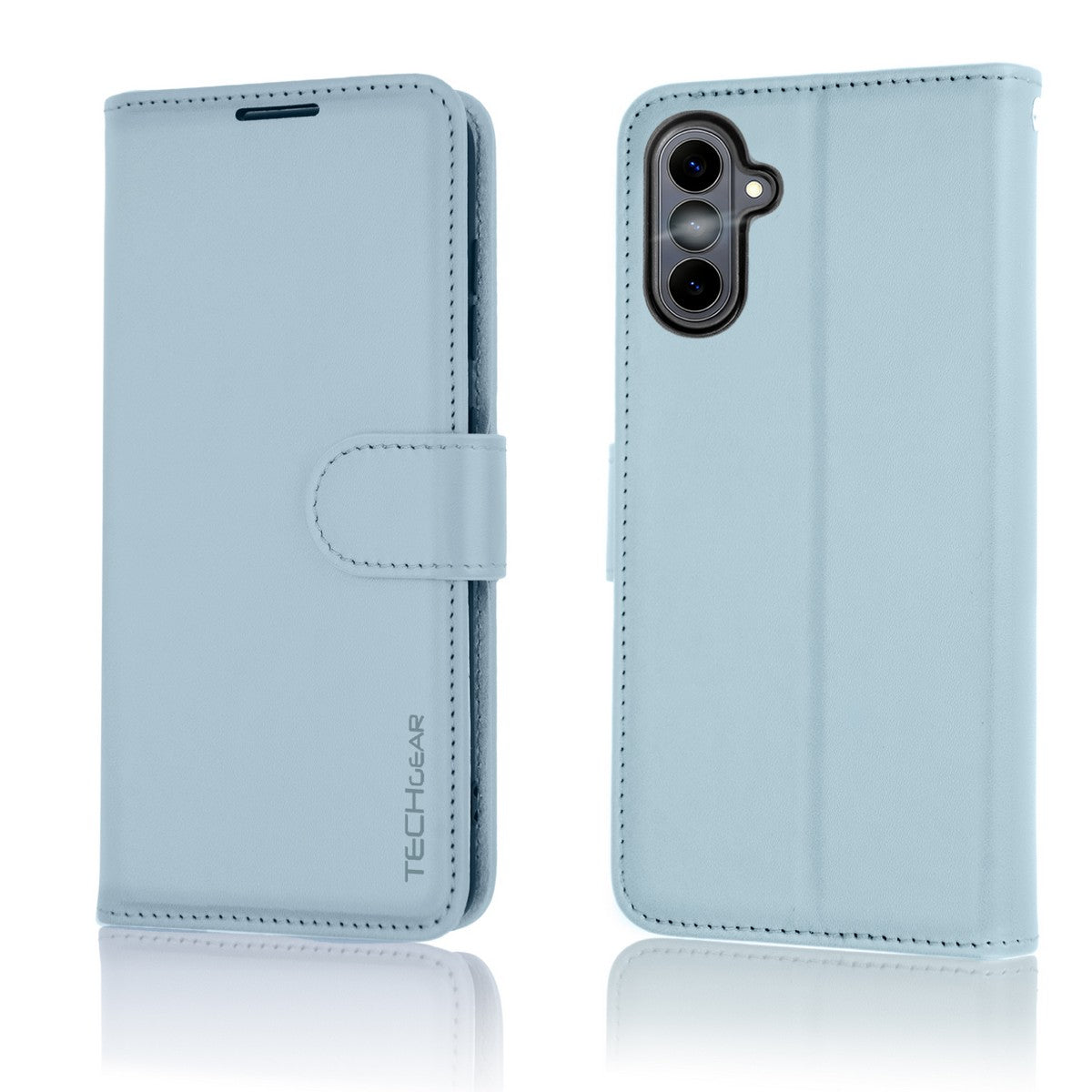 TECHGEAR RFID Wallet Case for Samsung Galaxy S26 Plus 5G (S26+) – Premium PU Leather Flip Cover with Card Slots, Clear ID Window, Kickstand & Wrist Strap