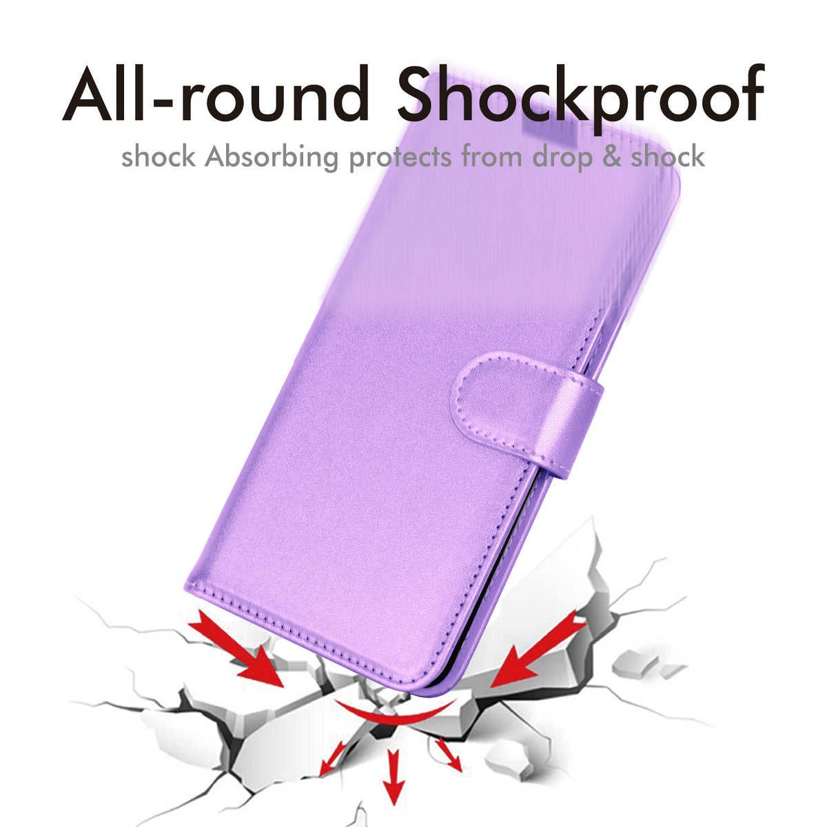 TECHGEAR RFID Wallet Case for Samsung Galaxy S26 Plus 5G (S26+) – Premium PU Leather Flip Cover with Card Slots, Clear ID Window, Kickstand & Wrist Strap