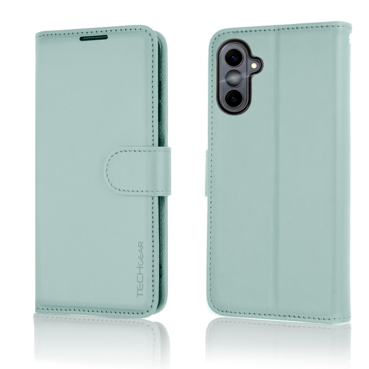 TECHGEAR RFID Wallet Case for Samsung Galaxy S26 Plus 5G (S26+) – Premium PU Leather Flip Cover with Card Slots, Clear ID Window, Kickstand & Wrist Strap